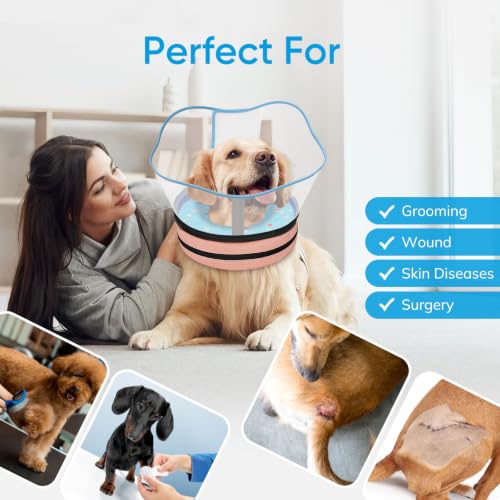 Image of Supet Sponge Dog Cone Collar Stop Licking After Surgery, Dog Donut Collar