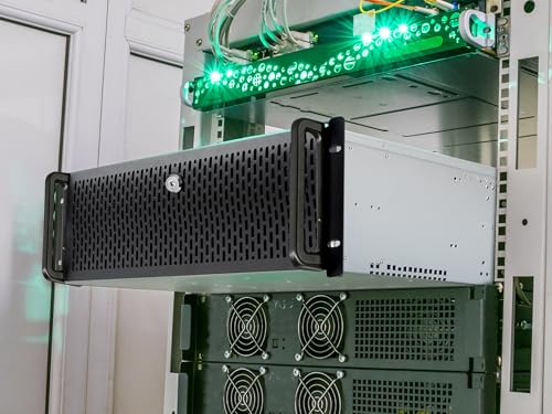 Image of Rosewill 4U Server Chassis Sudokoo Edition with 2 Sudokoo SK120 PWM High-Airflow Fans | 2 Rear 80mm Fans | 8 x 3.5 HDD Bays, 3 x 5.25 Bays | ATX, CEB Compatible | 2 x USB 3.0 | Front Panel Lock