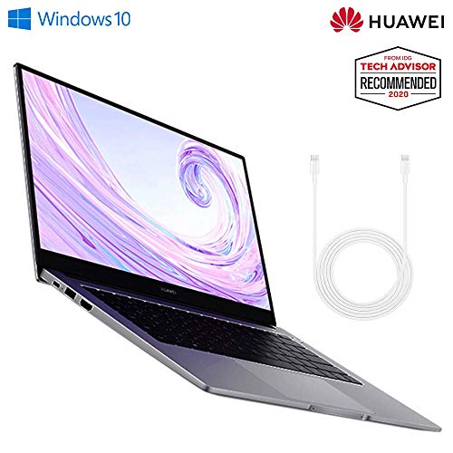 HUAWEI MateBook D 14 Laptop, Full View 1080P FHD Ultrabook PC- (Intel Core i5-10210U, Multi-screen Collaboration, 16 GB… - Image 9