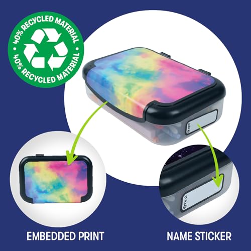 Image of ZIPIT: Pencil Box Bundle: Rainbow & Butterflies - Recycled Plastic Cases, Large Capacity Storage Organizers, School Supplies-Stationary, Kid-Girl-Boy