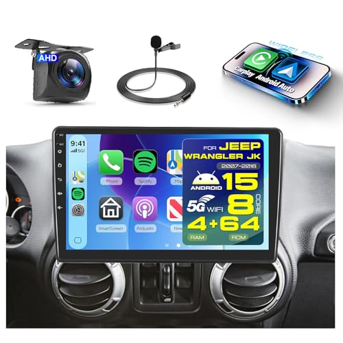 Radio 8 Core 4G+64G con Pantalla 10" para Jeep/Chrysler/Dodge miniatura 1