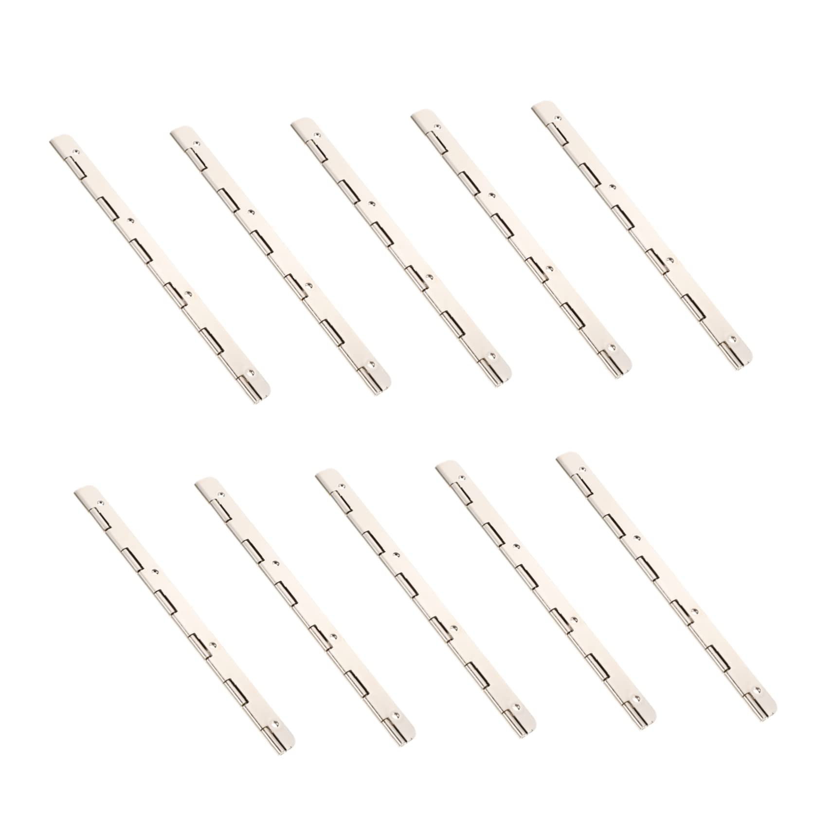 HOUDERCO 10pcs Nickel Hinges Cabinet Door Hinge Accessories Frame Replacement for Home