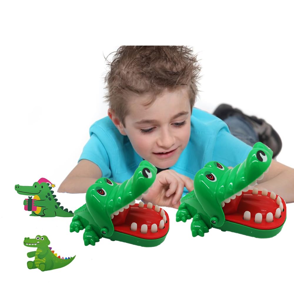 Raxfekro Krokodilzähne Spiel - Lustiges Beiß-Spielzeug Für Kinderpartys & Familienspaß