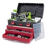 Allen Company Krome Universal Gun Cleaning Kit - Handgun, Rifle, and Shotgun Cleaner - 66-Piece - Gun Accessories for Men and Women,Black/Red