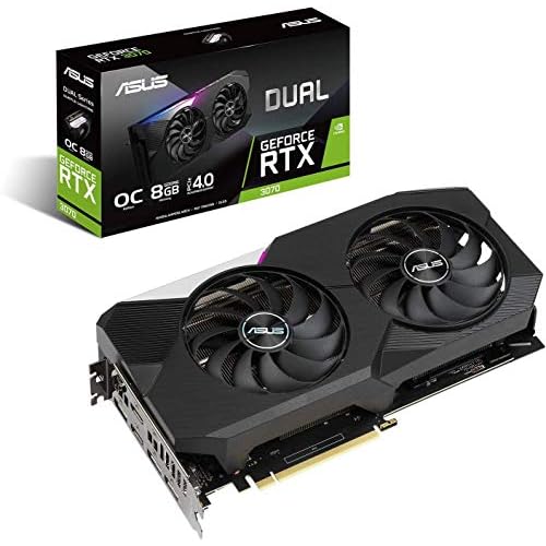 ASUS Dual GeForce RTX 3070 8GB OC Edition Gaming Grafikkarte (GDDR6 Speicher, PCIe 4.0, 2x HDMI 2.1, 3x DisplayPort 1.4a, DUAL-RTX3070-8G)