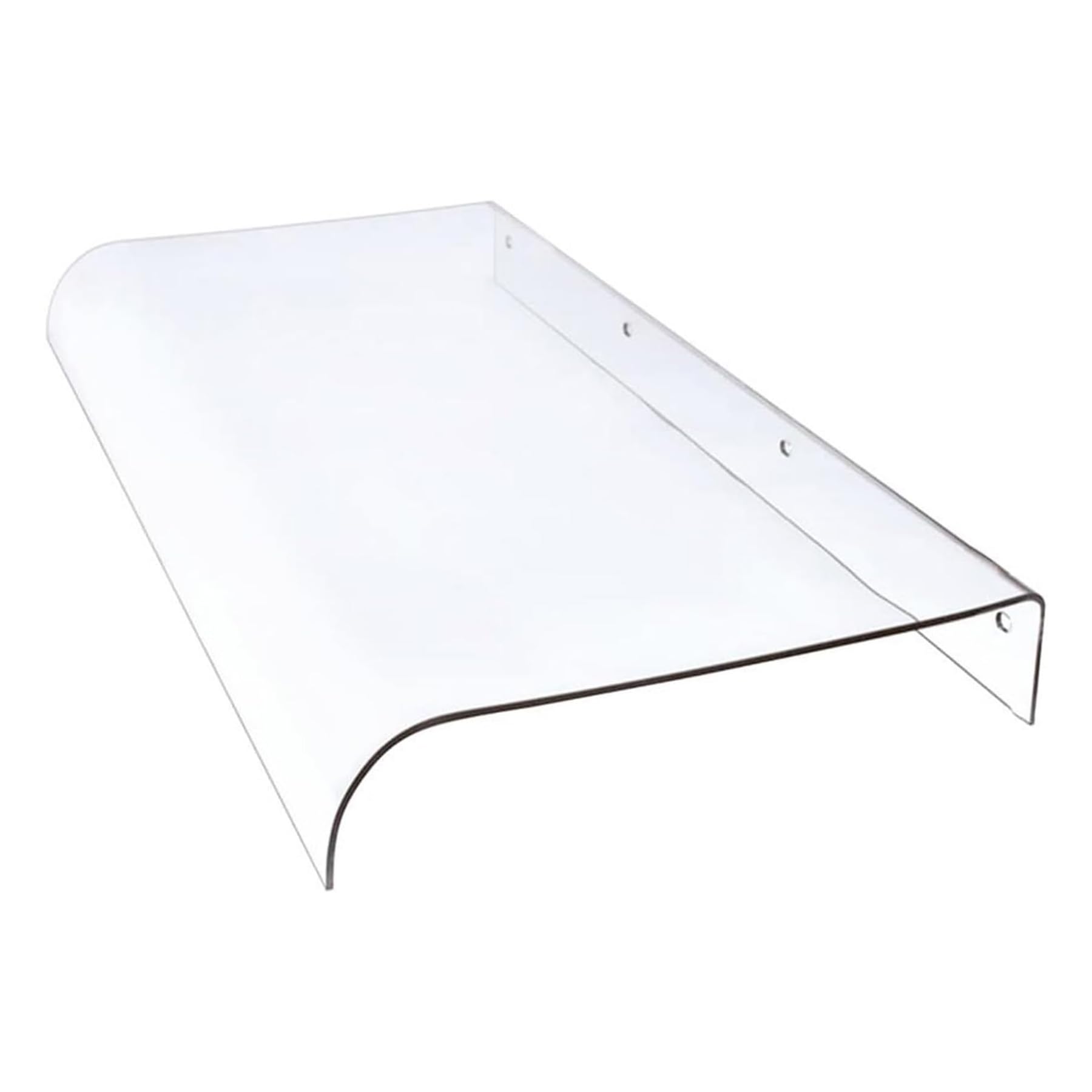 GJMSSMY Invisible Door Canopy, Clear Protection Awning, Polycarbonate Door Cover, Weather Shield for Rain & Snow (50x140cm) – Durable & Stylish Outdoor Solution
