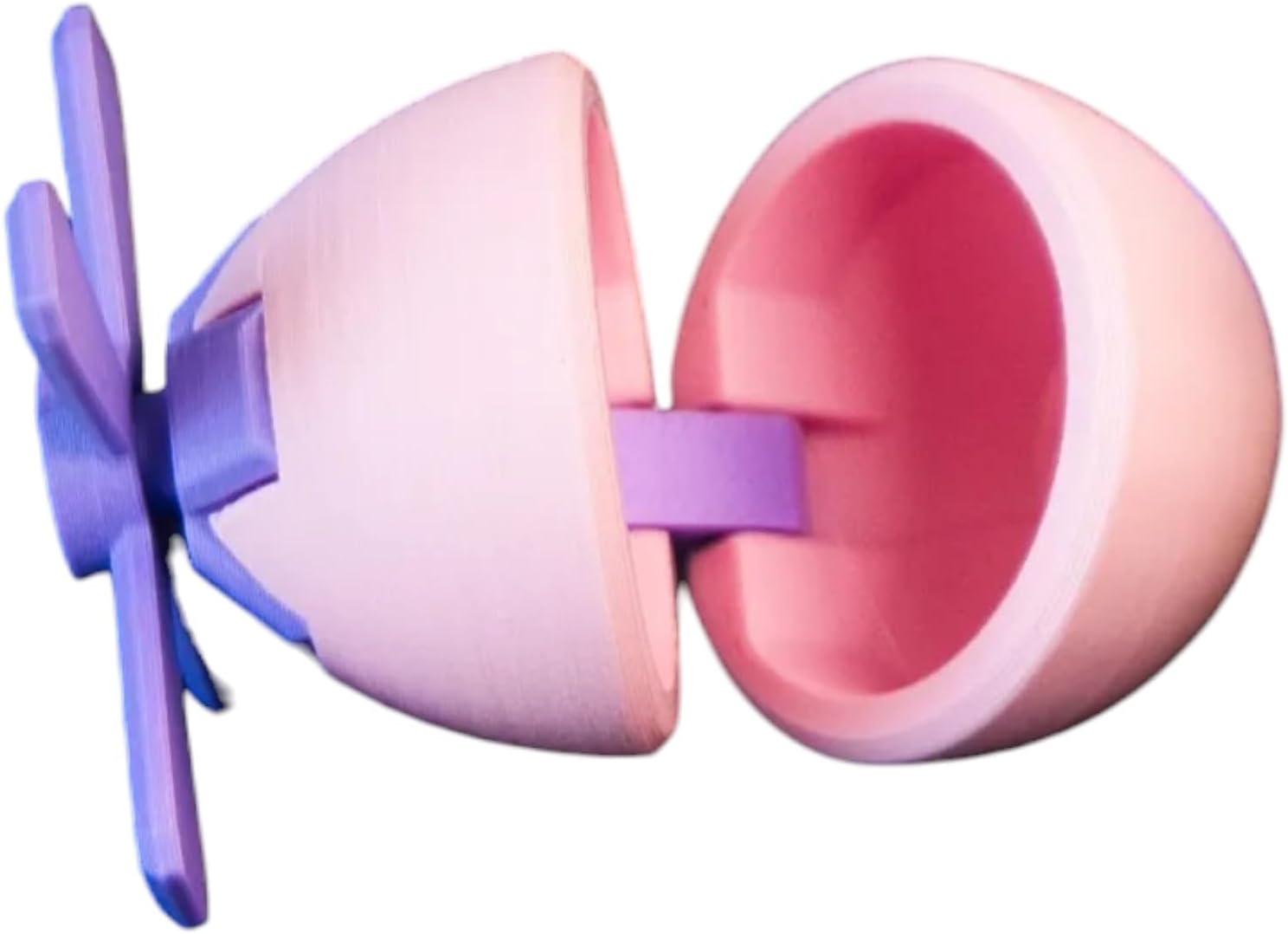 Mini Egg-Copter 6-Part DIY Helicopter Model Kit with Spinning Rotor & Secret Storage - 3D Printed in Canada