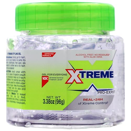 Xtreme Pro-Expert Clear Hair Styling Gel, 3.39 Oz, 6 Pack, Alcohol-Free with Aloe Vera, 24 Hour Control - Image 4