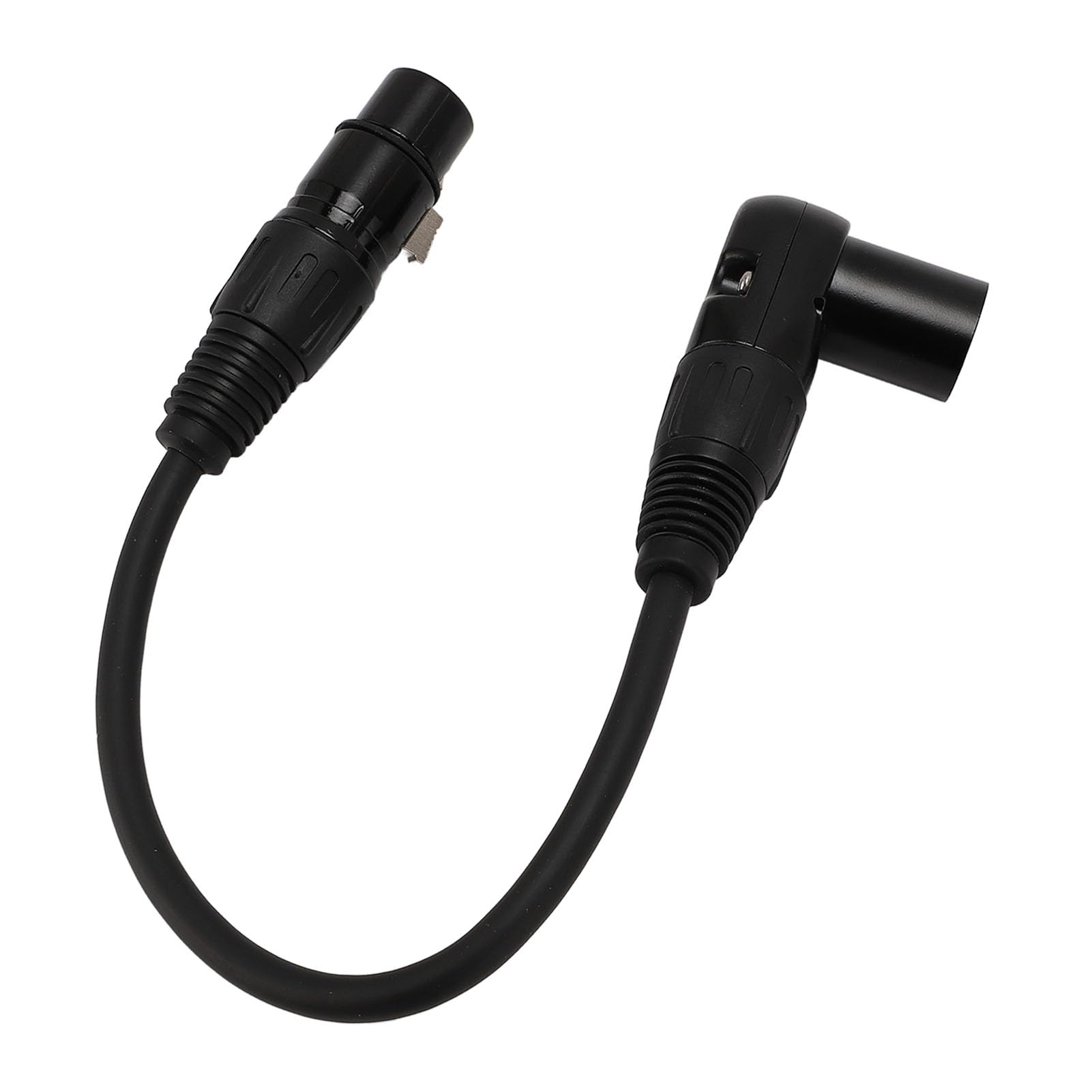Cocoarm Cavo Microfonico XLR, Adattatore in PVC da 90 Gradi per Mixer da Studio e Altoparlanti con Angoli Regolabili (30 cm / 11,81 pollici)