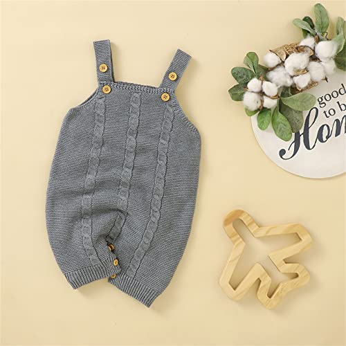 Toddler Pullover Sweater Newborn Infant Baby Knit Romper Cotton Sleeveless Boy Girl Knit Warm Solid Jumpsuit Unisex2