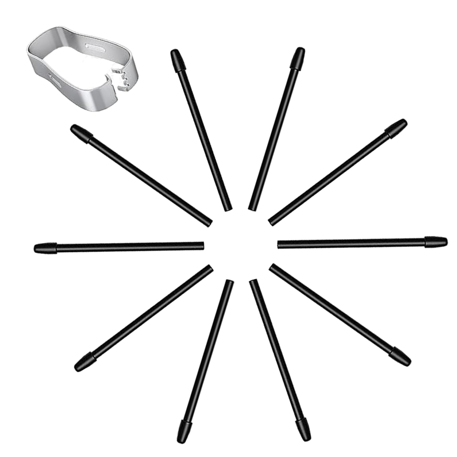 10 Pack Replacement Nibs/Tips for Remarkable Stylus Pen 1, for Remarkable Stylus Pen Replacement Soft Nibs, with Removal Tool (Black)