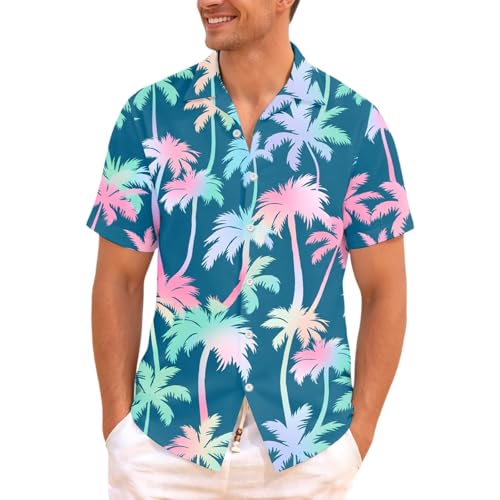 Chemise Hawaïenne Homme Vert Aloha pour un Look d'Été Décontracté