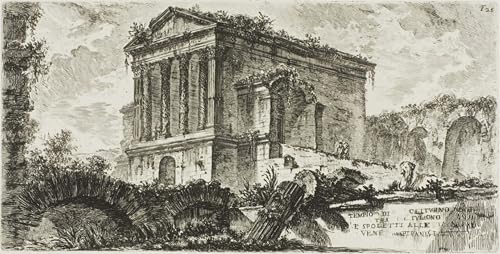 Impression Temple de Clitumnus Piranesi grand tableau déco murale 60x90