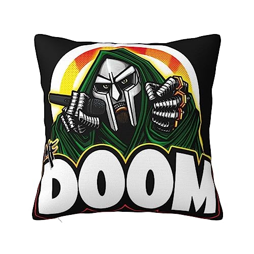 DYETEE MF Rap Doom Square Pillow Polyester car Cushion Comic Decoration Cover Fashion for Children's Rooms 22