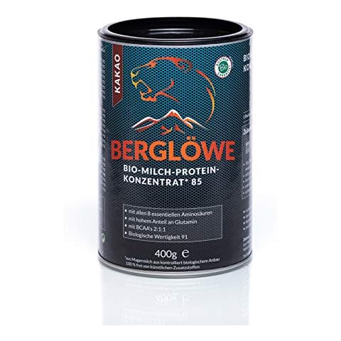 Bio Proteinpulver von BERGLÖWE: Bio Milchprotein Konzentrat Kakao Cover