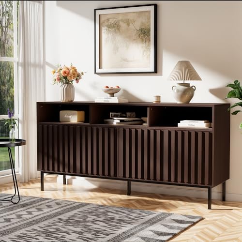 UEV Mid Century Modern Sideboard Buffet Cabinet with Storage, 61....