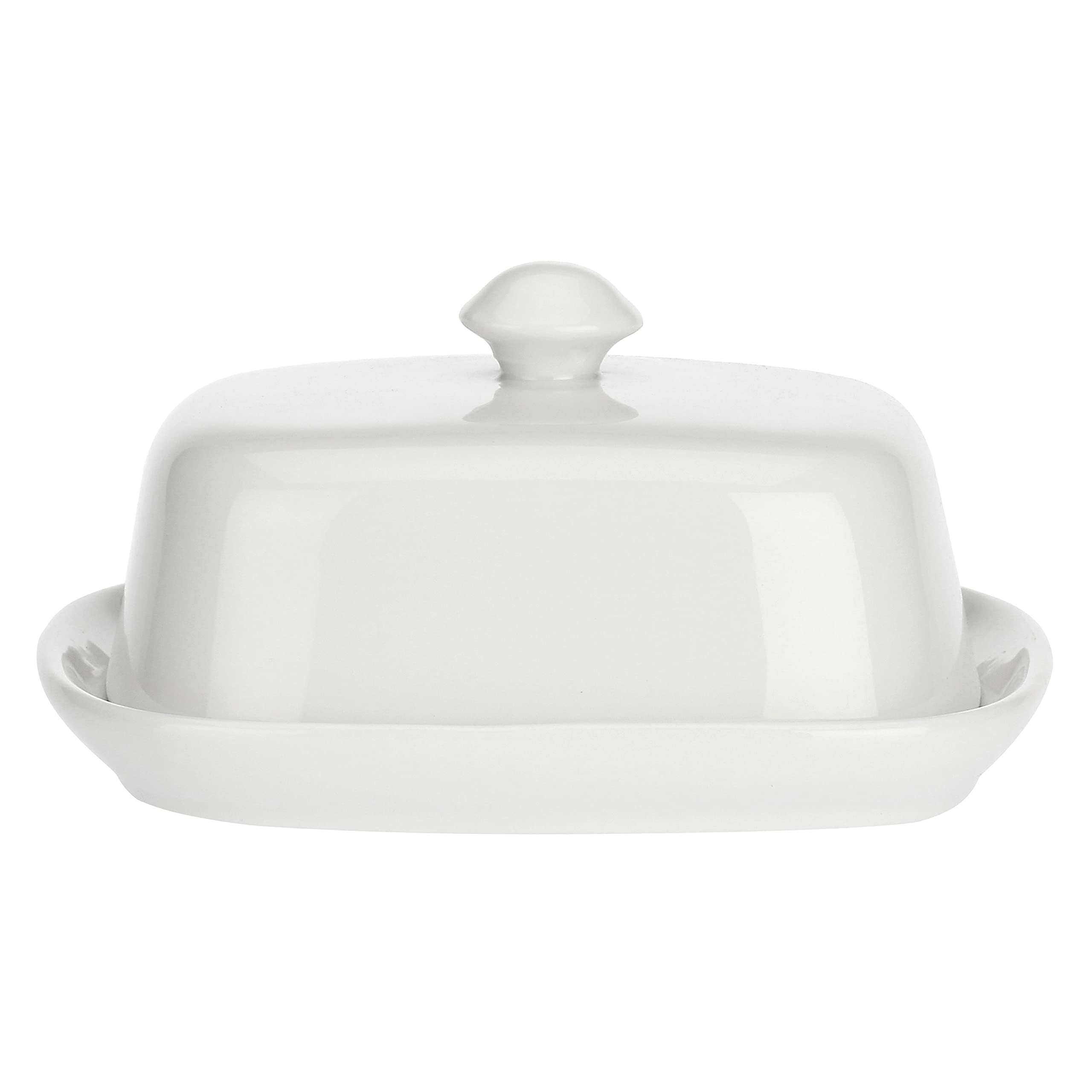 la Porcellana" Terrine pokryte masłem naczynie upominkowe pudełko, porcelana, biała, 17,5 x 13,5 x 8 cm