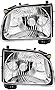 For Toyota Tacoma Headlights Lamps Set 2001 2002 2003 2004 Halogen Driver and Passenger Side