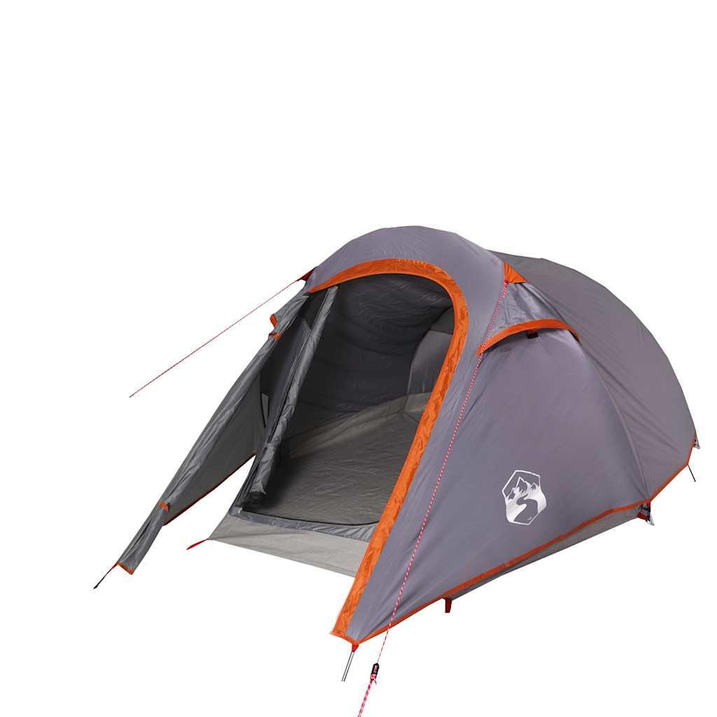 Genérico Tienda de campaña túnel 3 Personas Impermeable Gris y Naranja,Deportes,Actividades al Aire Libre,Camping y Senderismo,Tiendas de campaña-94602