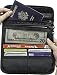 Travel Wallet Black Safe Hidden Credit Card Pocket Passport Holder and Id Pouch