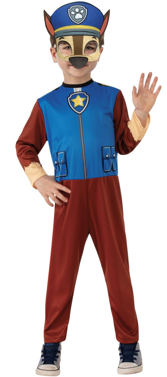 Rubies - Official Nickelodeon Paw Patrol Chase Paw Patrol Costume - Size 5-6 Years