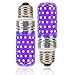 JSVSAL 2-Pack, Dimmable LED Black Lights Bulb 10W Blacklight 100W Equivalent, AC 85-265V E26 Medium Base,UVA Level 395-400nm,Glow in The Dark for Body Paint,Blacklights Party,Fluorescent Poster