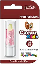 Zinzin Protetor Labial Hidratante Cacau Kids Fps15 3,5g
