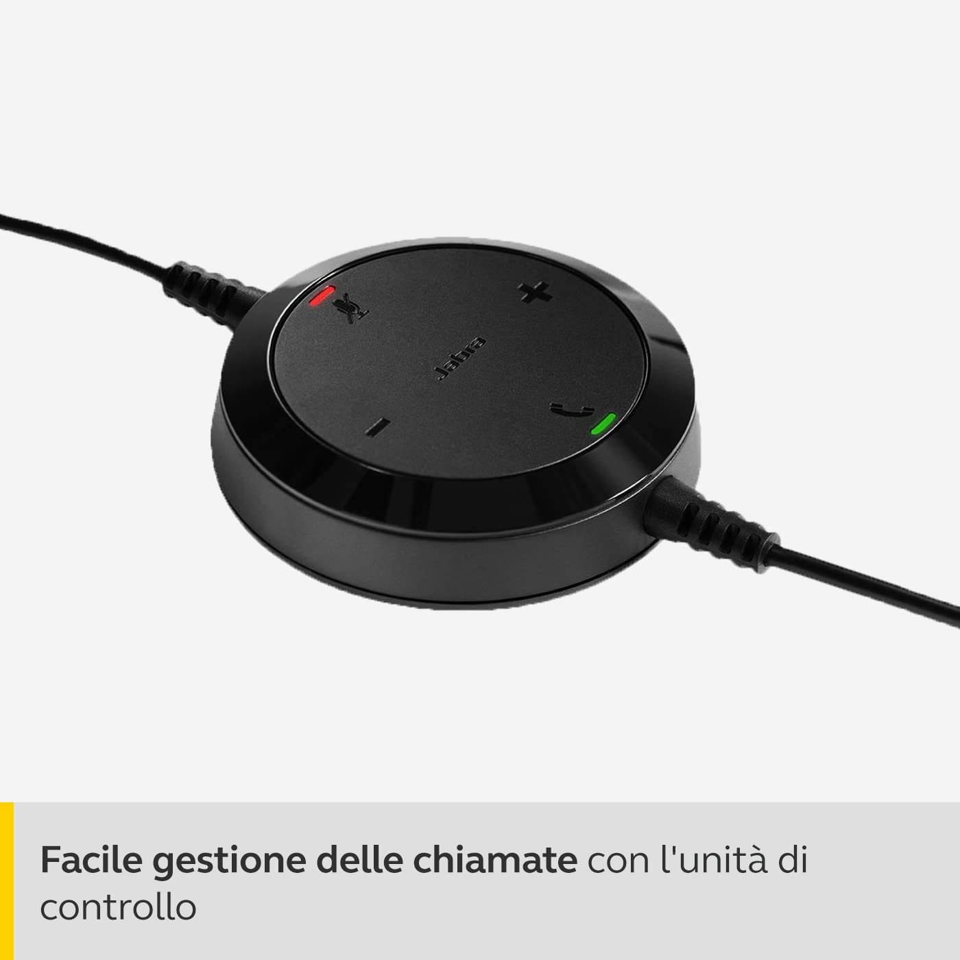Jabra Evolve 20 UC Cuffie Stereo Cuffie certificate per UC, softphone VoIP e con funzione passiva Noise Cancelling Cavo USB con controller Nero