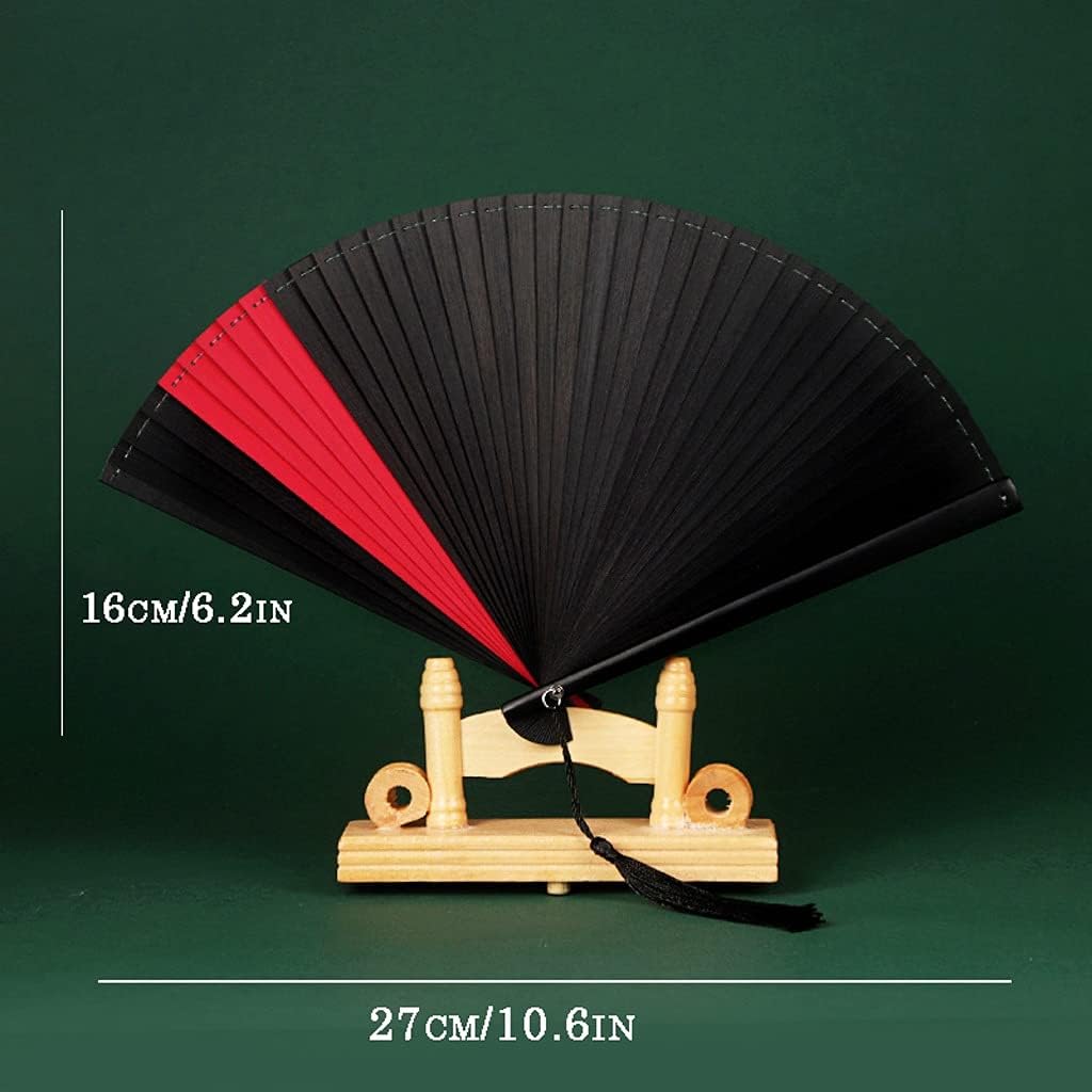 Decoration Folding Fan All Bamboo Ancient Wind Folding Fan,Women's Portable Hanfu Handheld Fans for Performance Decoration Wedding Party Gift Elegant Hand Fan Fan
