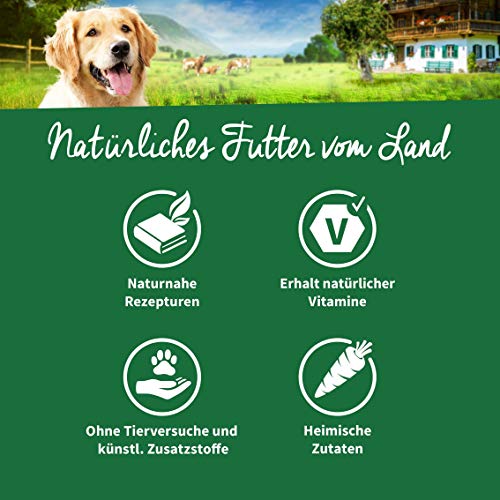 Müllers Naturhof - Ente & Rentier - 2 x 15 kg - Gartengemüse & Wiesenkräuter - Natürlich kaltgepresst - getreidefreie Rezeptur - Trockenfutter für alle Hunderassen - Traditionell hergestellt