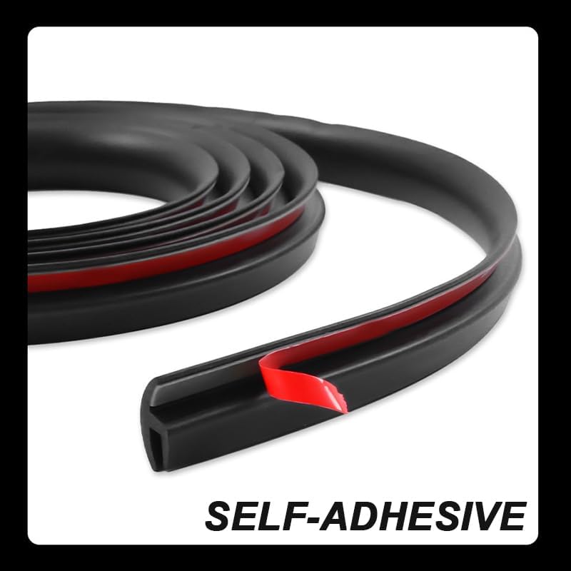 2m Car Front Windshield Panel Moulding Seal Strip Rubber Auto Windshield Edge Sealing Strip Soundproof H-Type Sticker