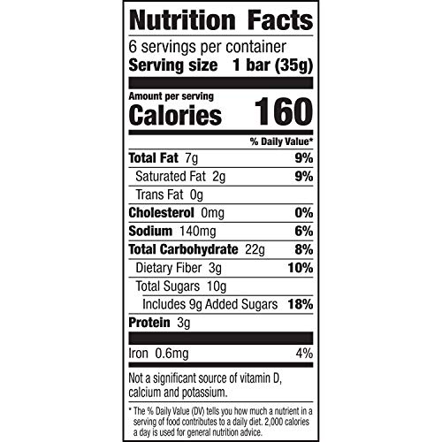 Nature Valley Soft-Baked Oatmeal Squares, Peanut Butter, 6 ct, 7.44 oz (Pack of 8)