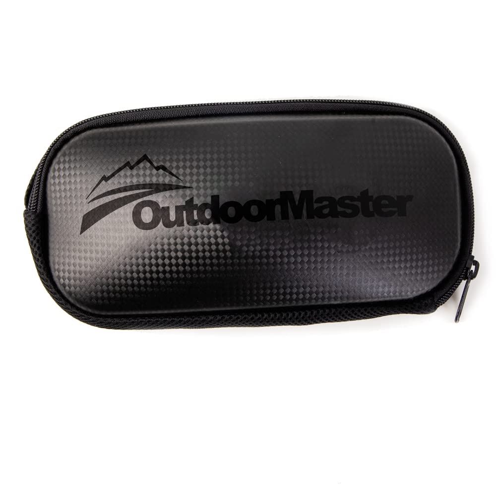 OutdoorMaster Ski Goggles Protective Case, with Lenses Interlayer (Black)