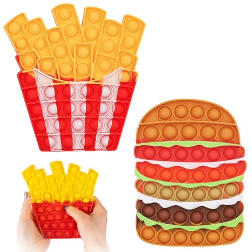2PCS Pop Fidget It Toy | Poppit Poppet Bubble Fillet Toys Relajante Antiestrés | Juguete Antiestrés para niños y Adultos