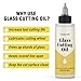 Glass Cutting Oil, Suitable for All Glass Cutting Tools, 8 Ounces Glass Cutter Oil is Used for Cutting Glass, Stained Glass, Glass Bottles, Tiles and Mirrors