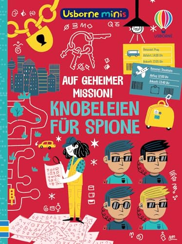 Usborne Minis: Auf geheimer Mission! Knobeleien für Spione: Mitmachbuch im...