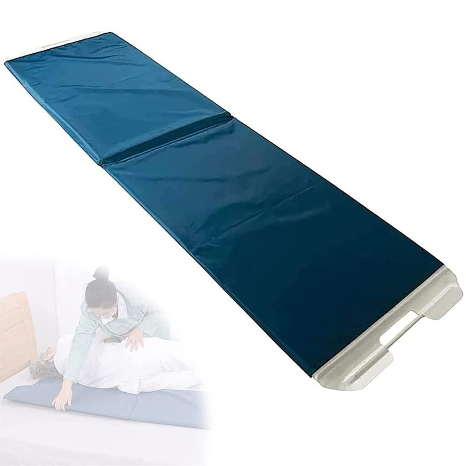 Transfer Slide Board Transfer Sheets Sling Belt para Transferencia De Pacientes De Edad Avanzada,Tabla De Cuidado De La Cama,Camilla Portátil Plegable,Fácil De Llevar para Postoperatorios