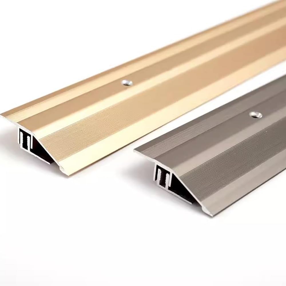 Striscia Soglia Autoadesiva Per Pavimenti - 200cm X 4cm, Nero, PVC, Transizione Tra Diverse Pavimentazioni - Foto 6