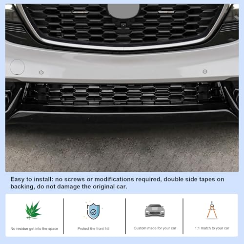 Image of CDEFG 2Pcs for 2026 Mazda CX-5 Front Grill Mesh Inserts Trims | Front Bottom Grille Guard for 2026 Mazda CX5 Car Exterior Accessories ABS Material 2026 Mazda CX 5 Accessories