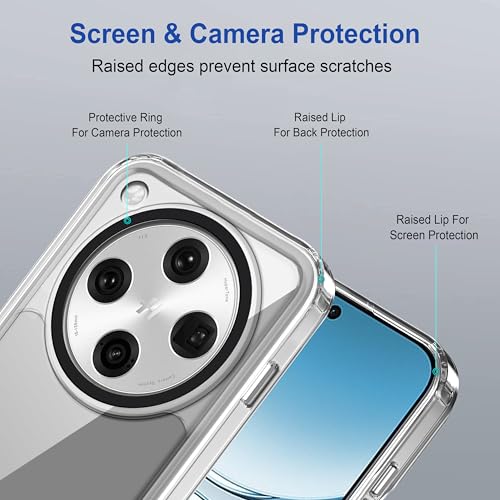 Image of Zapcase Back Case Cover for Oppo Find X8 5G | Compatible for Oppo Find X8 5G Back Cover | Case Cover with Camera Protection | (TPU + PC | Transparent)