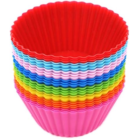 LOKIPA Reusable Silicone Baking Cupcake Cases Cover