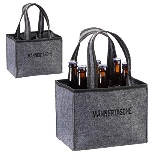 Flaschentasche Männertasche für 6 Flaschen/Bier Geschenk/Geschenke für Männer Cover