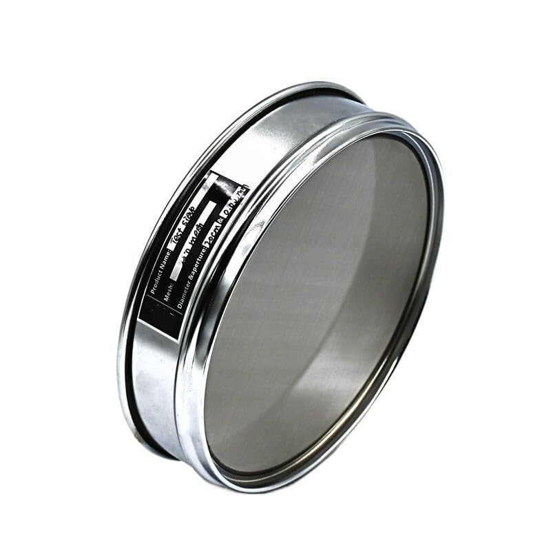 Lab Analysis Test Sieve - 20cm 304 Stainless Steel Frame with 400 Mesh (0.0385mm) for Sampling and Inspection