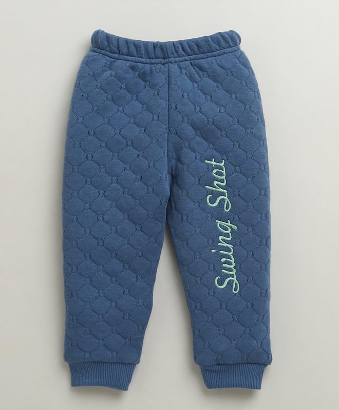 Image of BUMZEE Baby Boys Regular Fit Full Sleeves Hooded Polyfill Winter Set