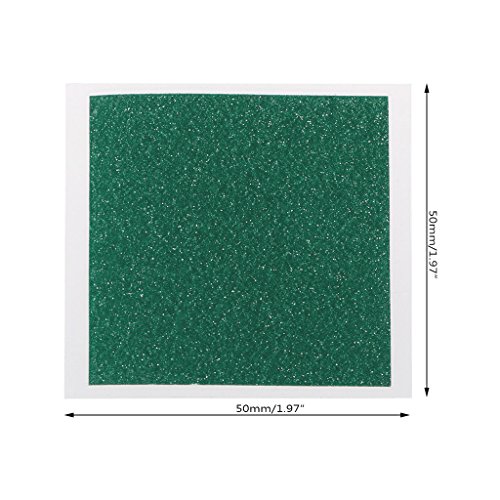 Image of Magnetic Field Viewer Viewing Film 50x50mm Card Magnet Detector Pattern Display, Green