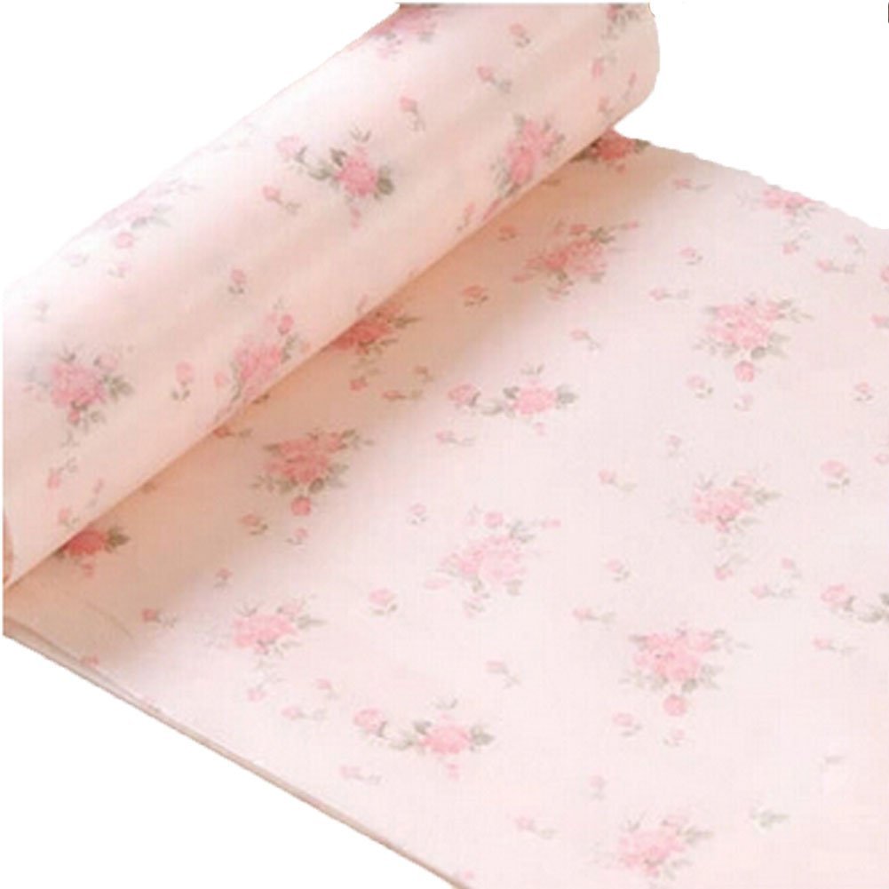 PANDA SUPERSTORE Non-Slip Moisture Proof Anti Dust Mat, Kitchen Drawer Storage Pad,Pink&Rose LM-L