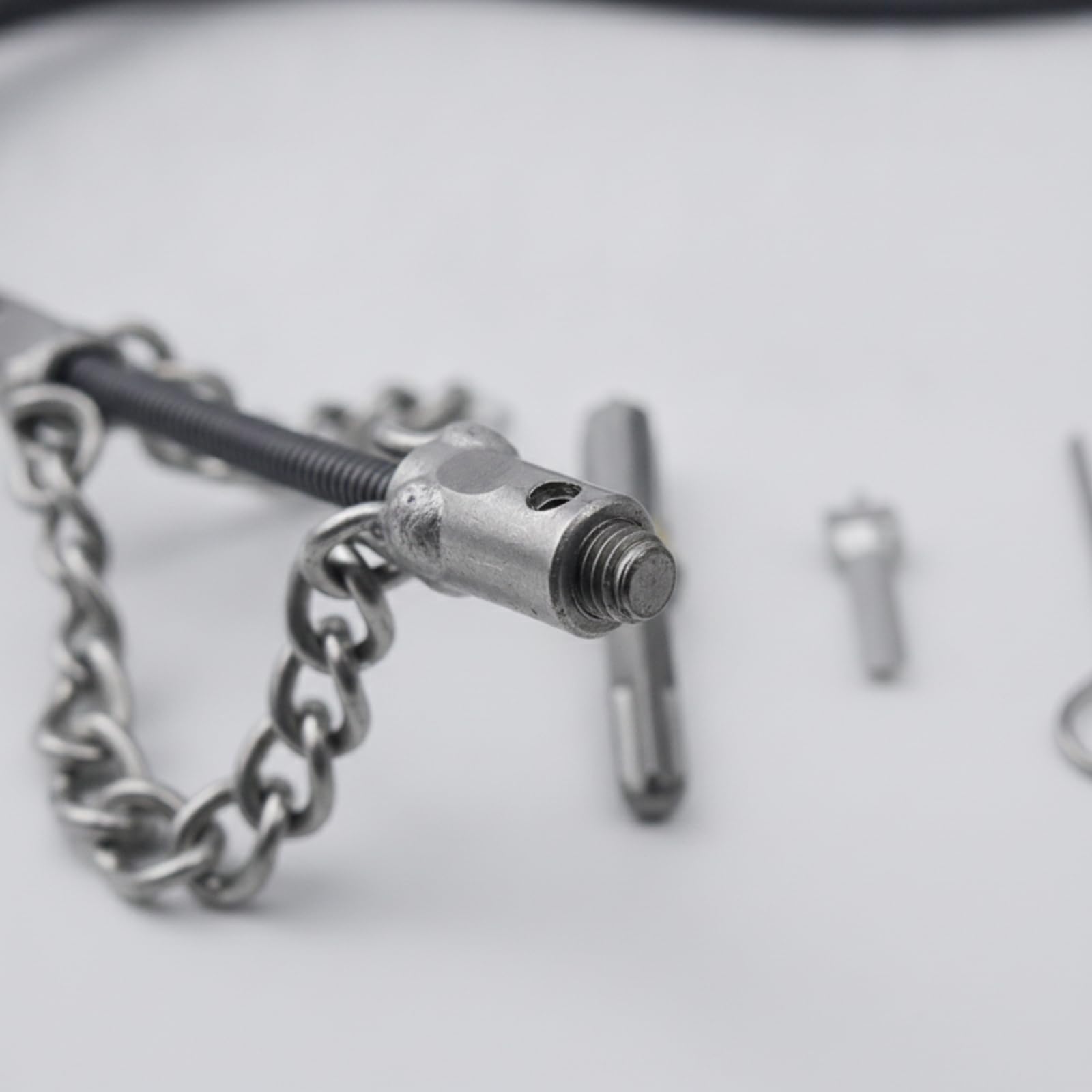 Desatascador de Desagües Cable Muelle Limpiador Manual para Tuberías Núcleo de Resorte Robusto con Acoplamiento Metálico Seguro Adecuado para Hogares, 5 Metros
