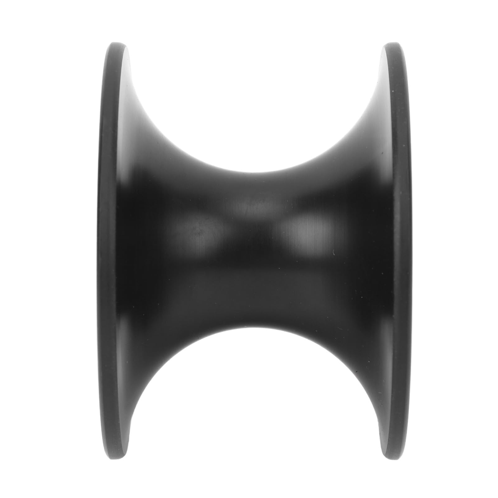 Rullo di prua premium per barca, 90 x 64 mm, per assorbimento degli urti, per barche, yacht e rimorchi, nero