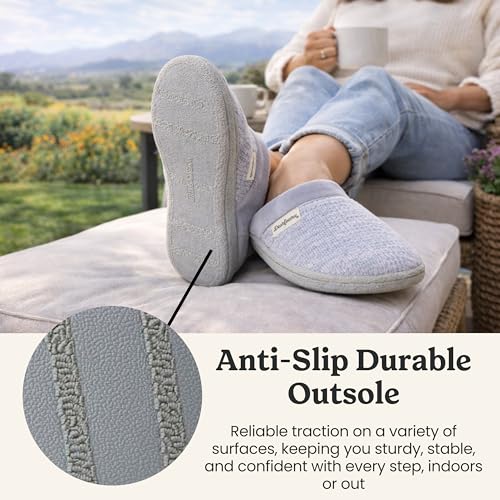 Image of Dearfoams Women's Samantha Knit Closed Toe Scuff Slipper