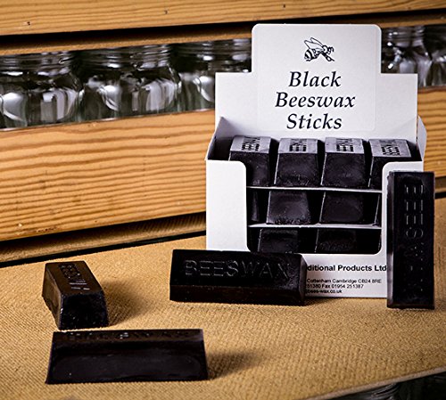 Black Pure Beeswax Stick 30g for Polishing Regimental Boots (1 Stick)